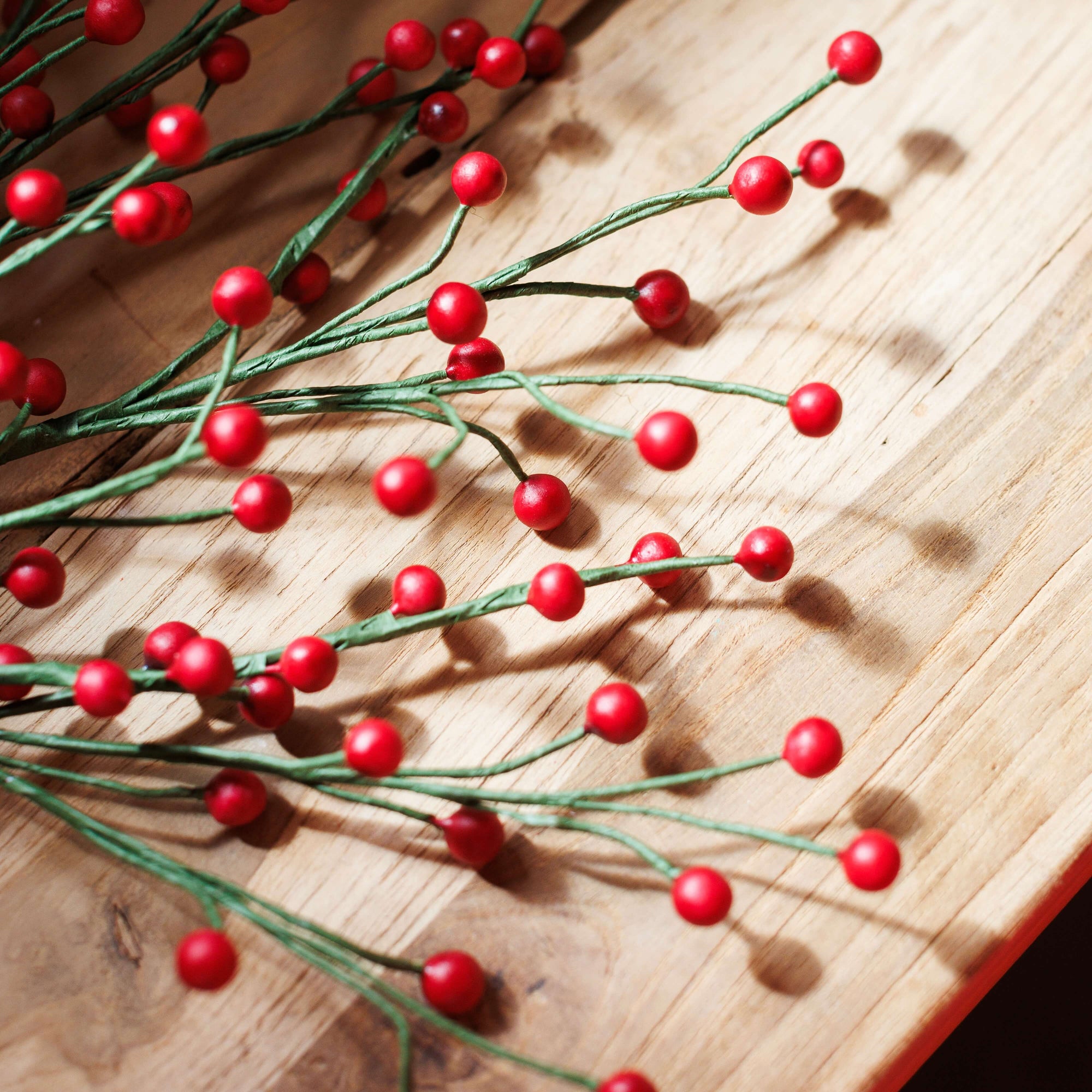 baie-papier-rouge-fleurs-noel