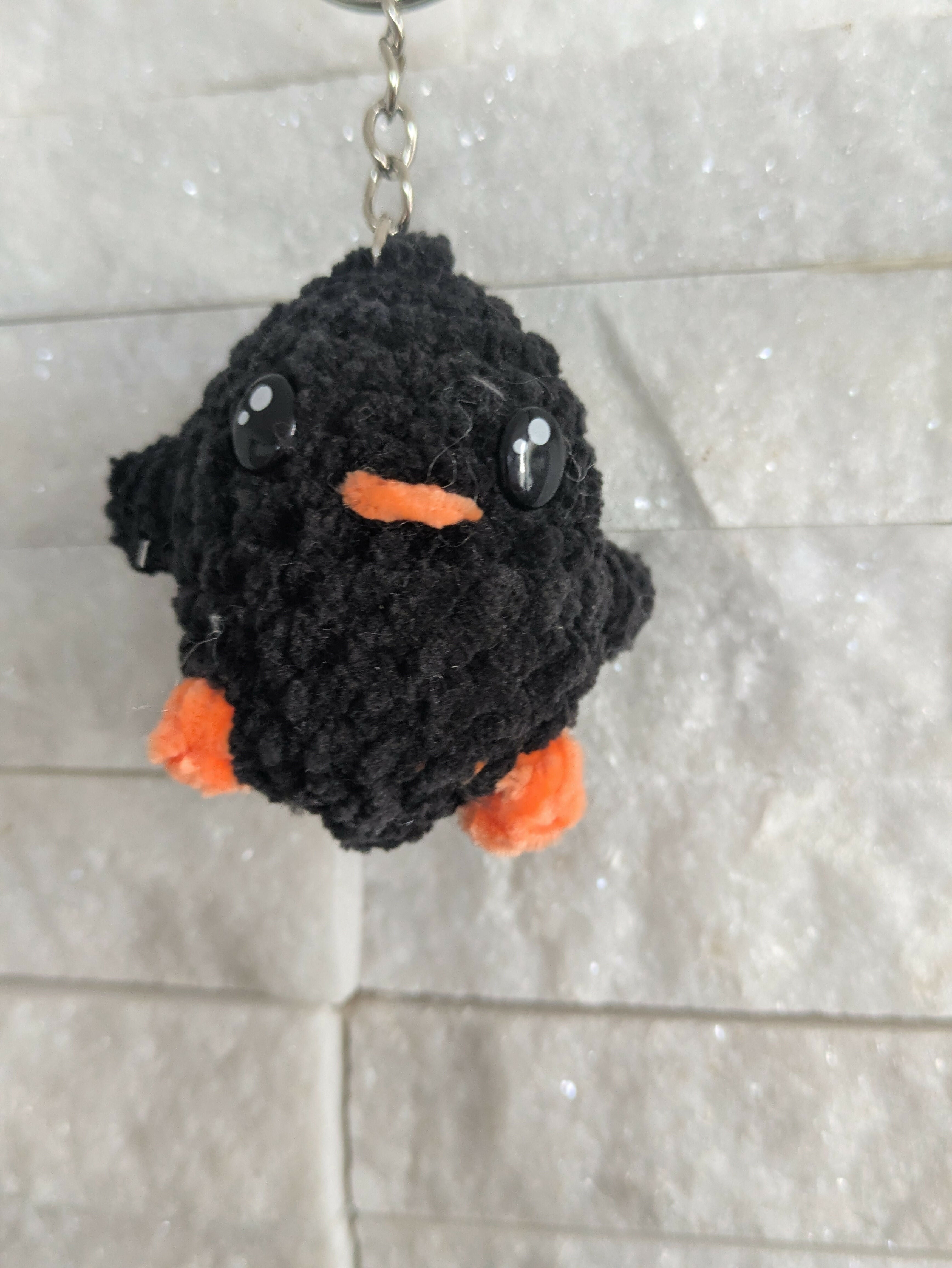 White cat keyring