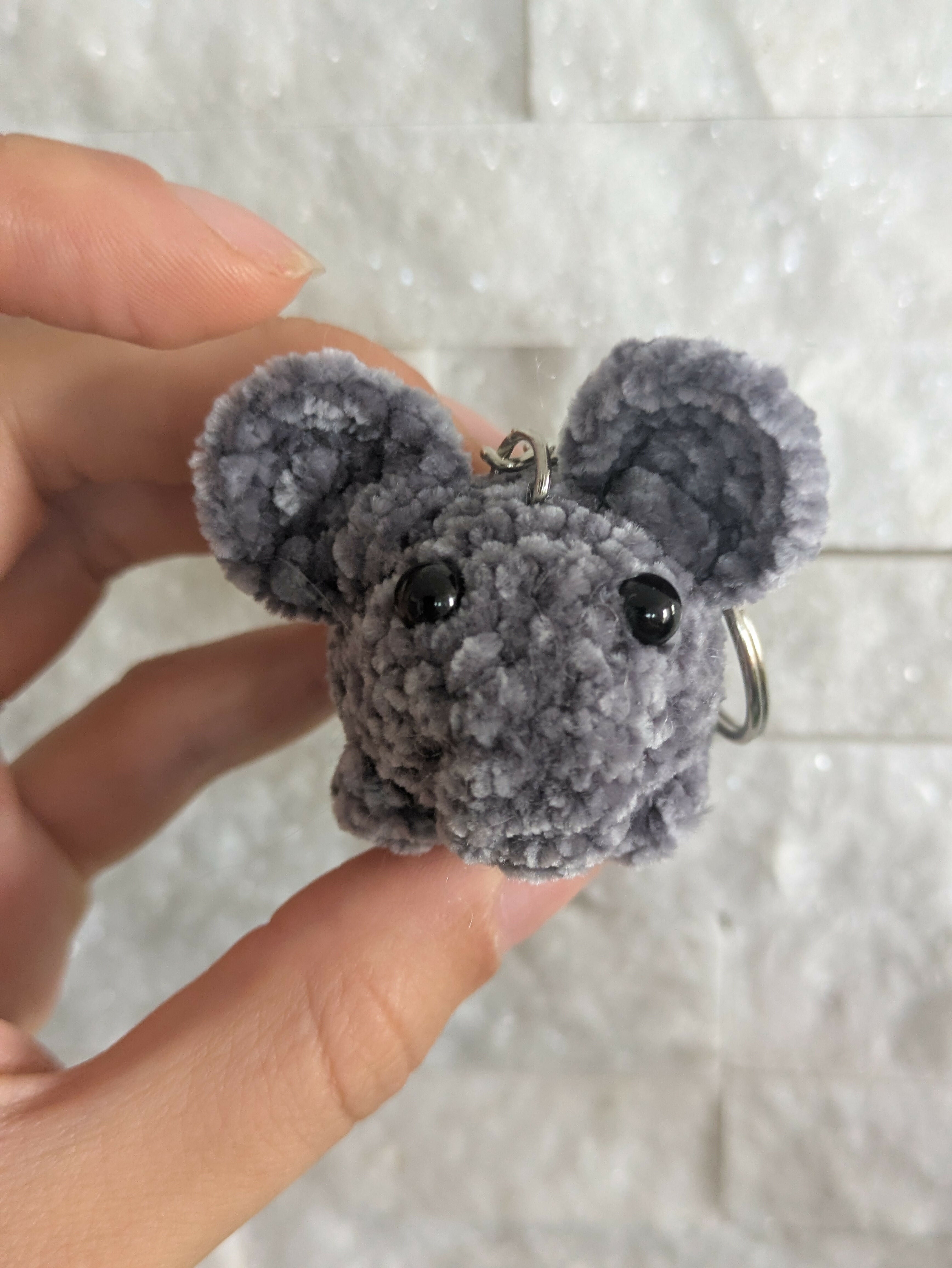 super soft mouse keychain