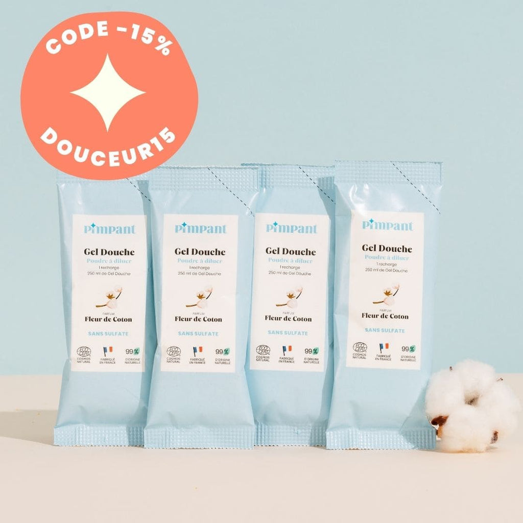Recharges Gel Douche Fleur de Coton (x4)