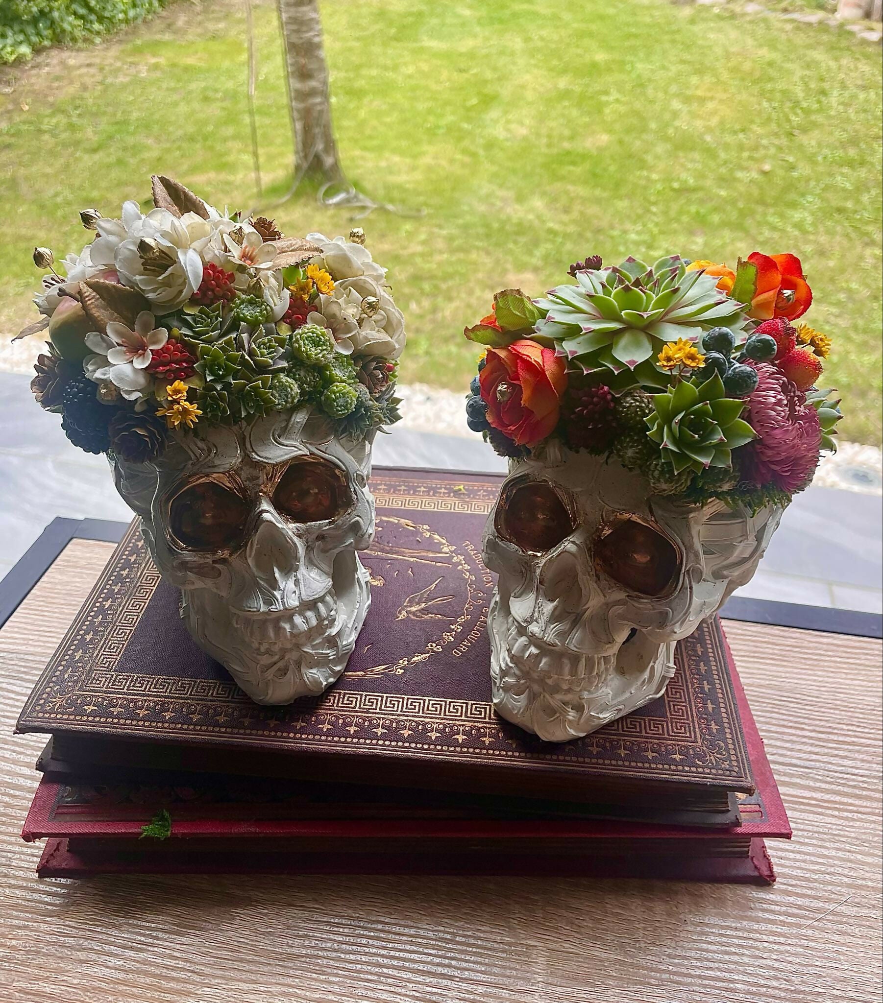 Tête de mort blanche