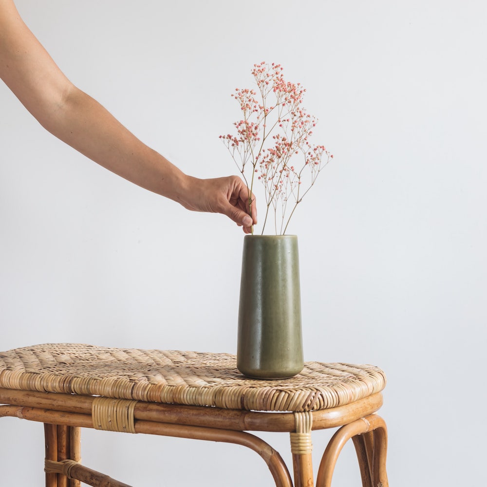 Vase Goberlote kaki