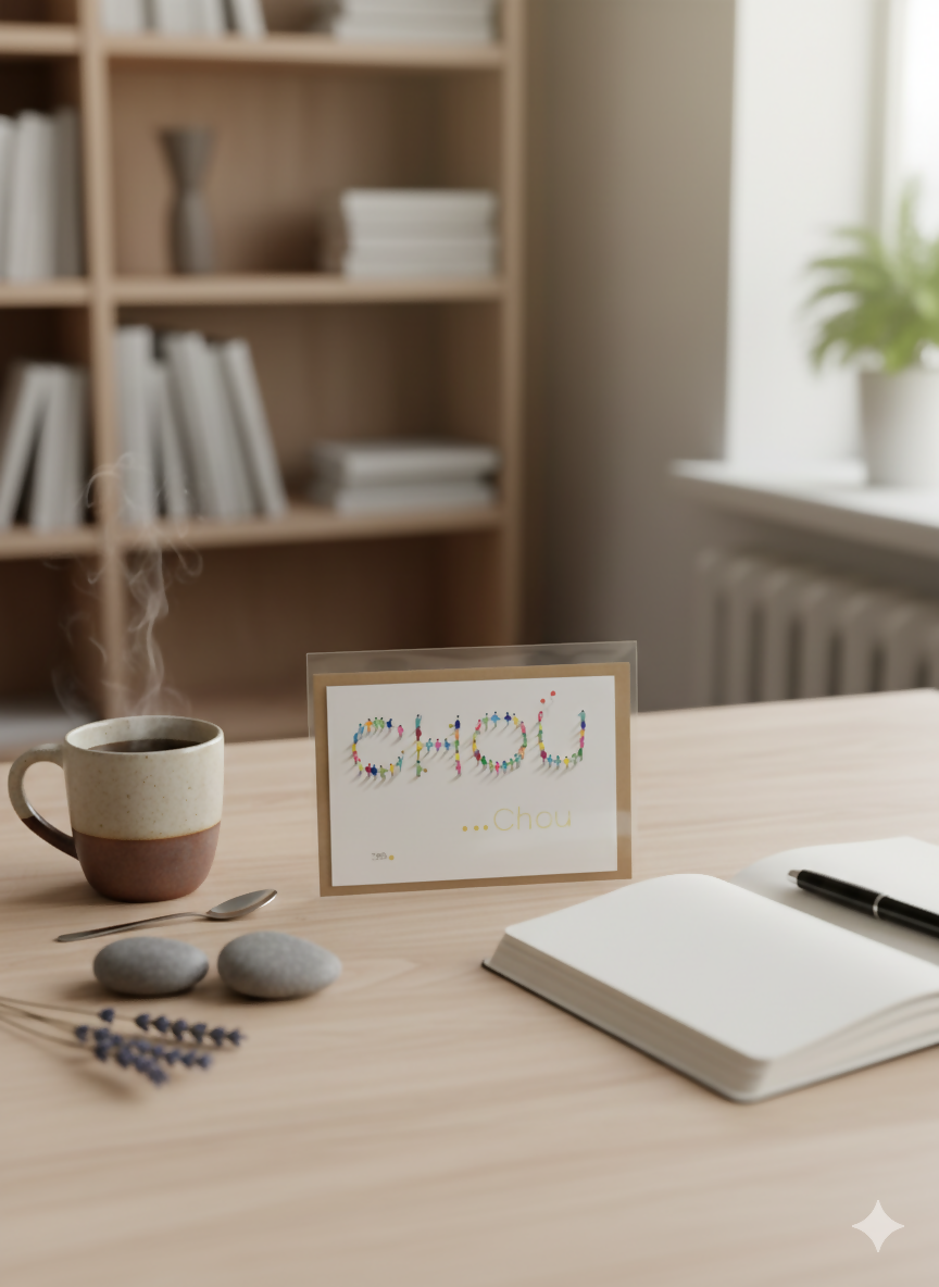 Carte Mots doux + Enveloppe Craft