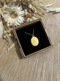 60cm long oval pendant necklace