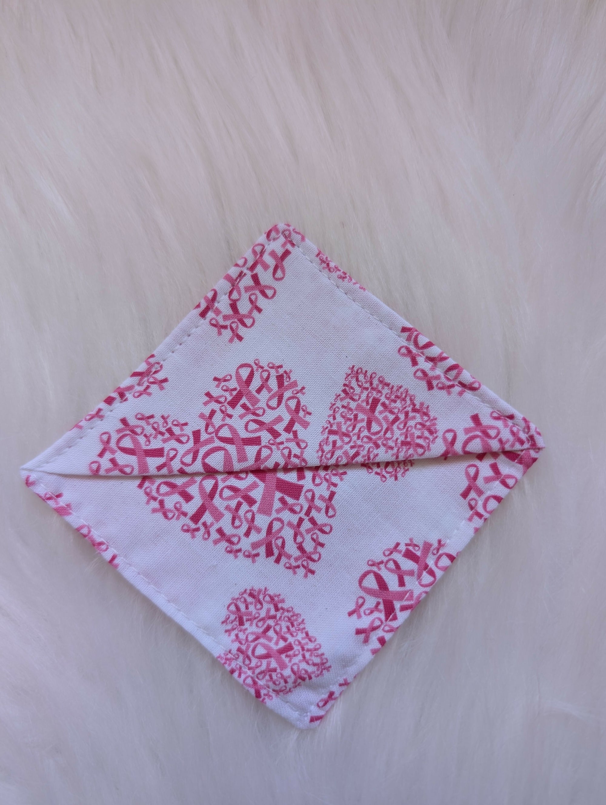 MARQUE PAGE TISSU Octobre Rose 1€ Réversé Mon Bonnet Rose