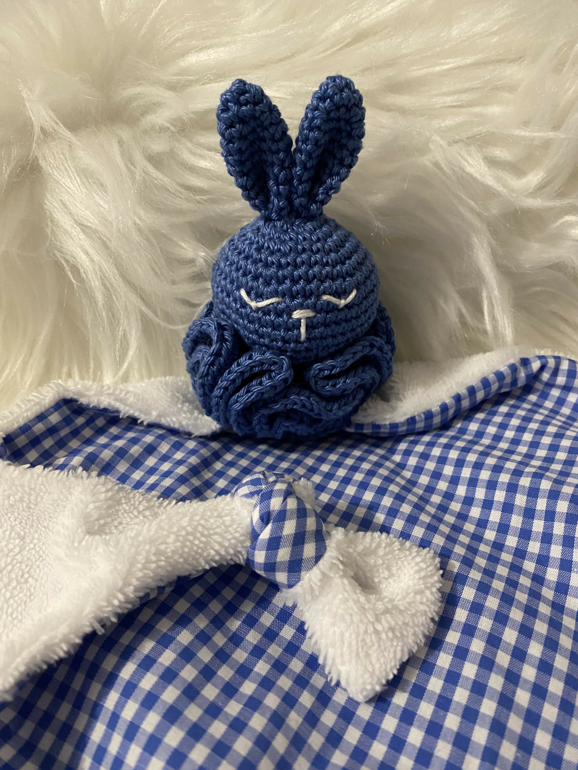 DOUDOU LAPIN VICHY BLEU BLANC2