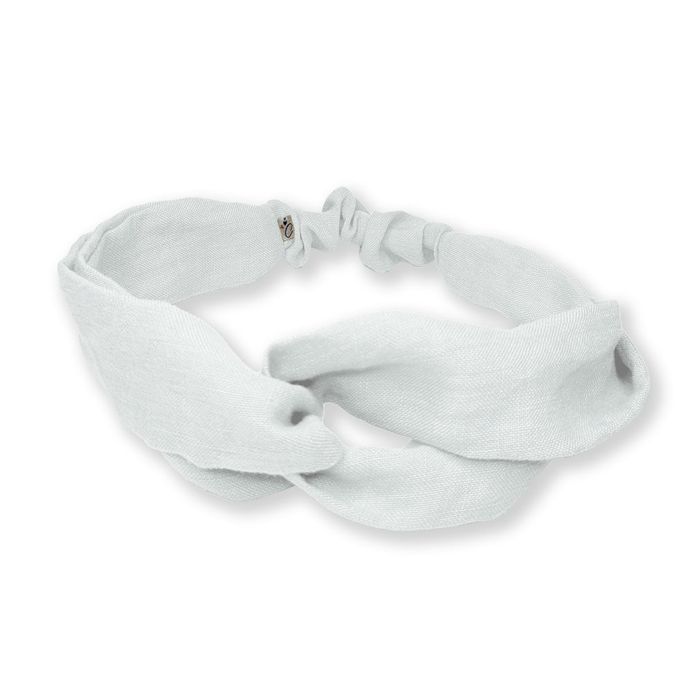 Headband adulte lin visible blanc