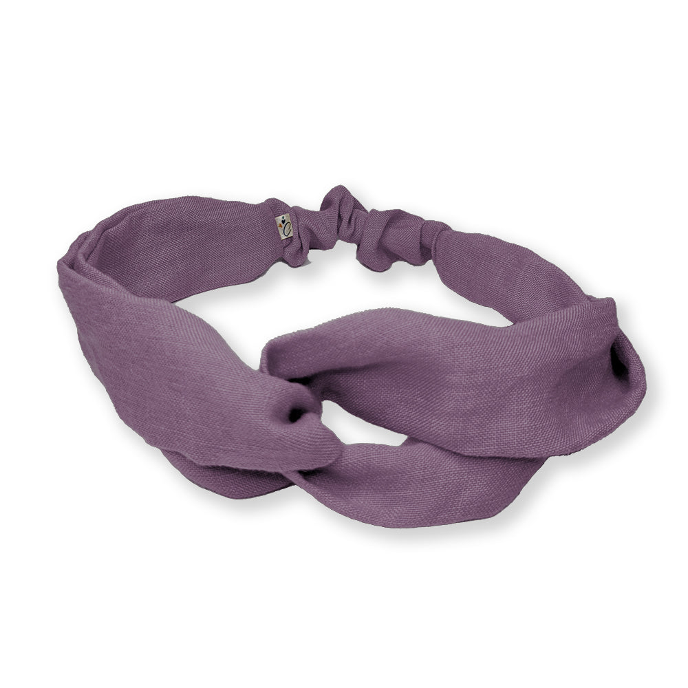 Headband adulte lin trigant violet