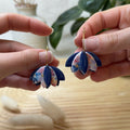 Boucles Feuilles Bleus