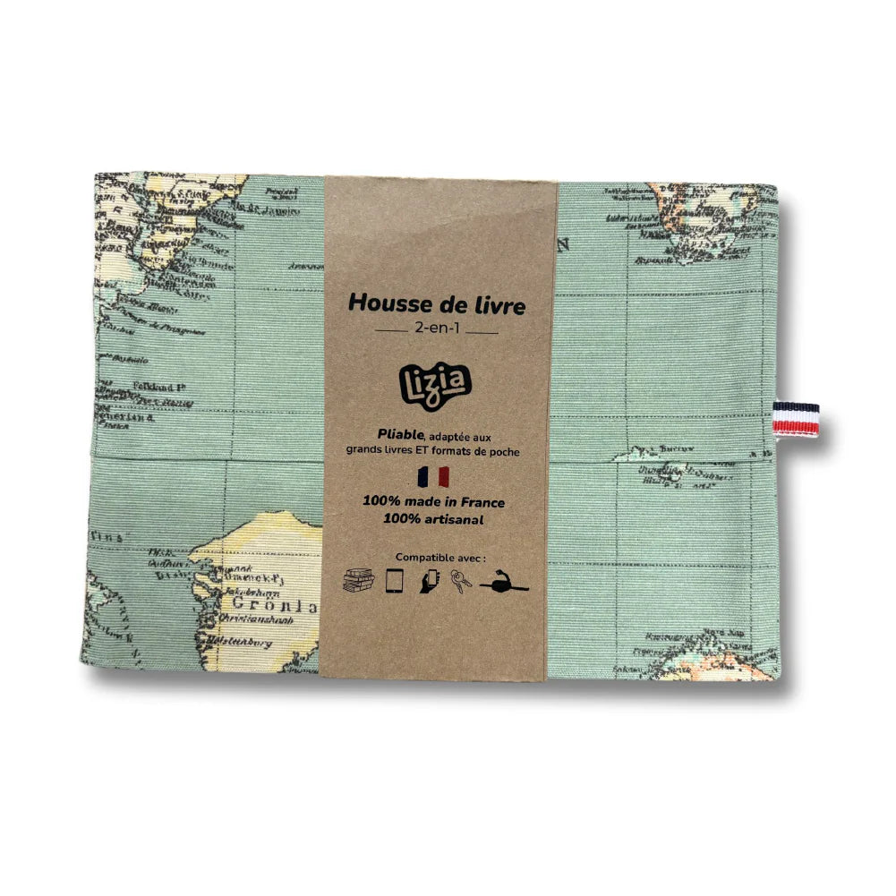 Housse de livre 2-en-1 pliable