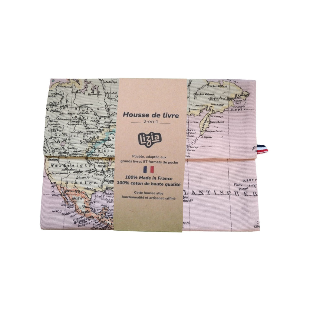 Housse de livre 2-en-1 pliable