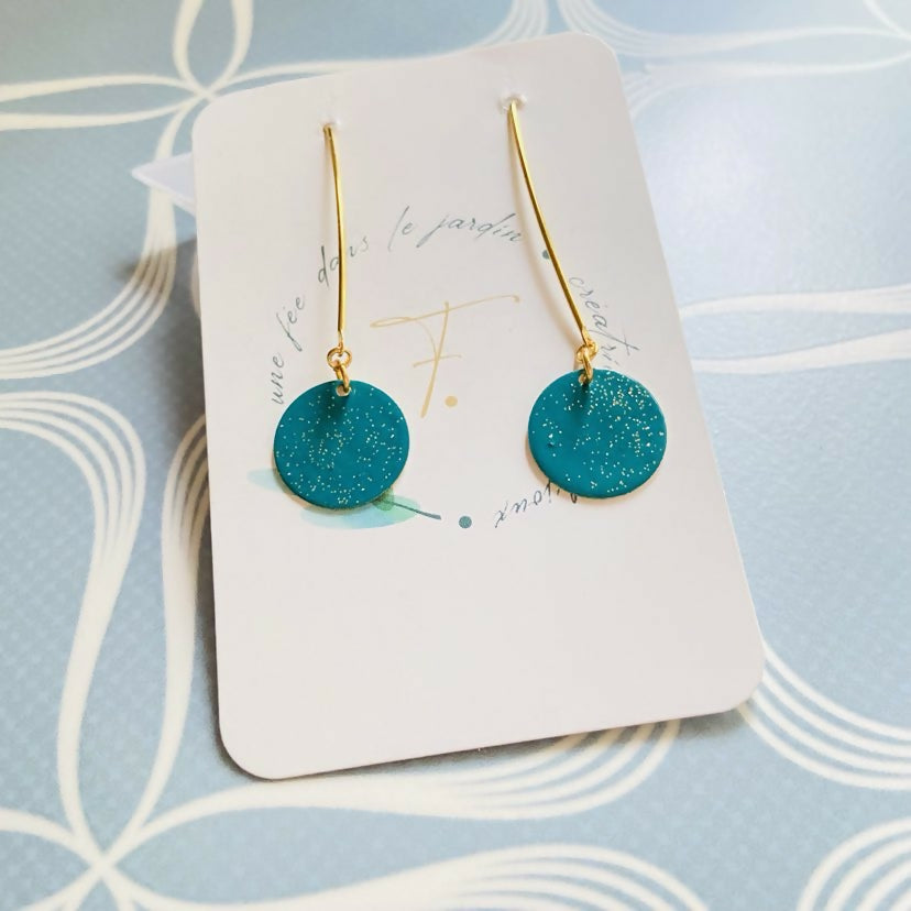 bo sequin doré et émeraude