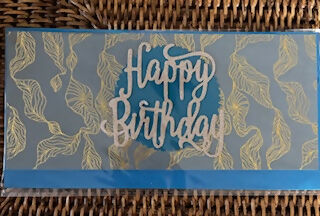 CARTE ENVELOPPE ANNIVERSAIRE "HAPPY BIRTHDAY"