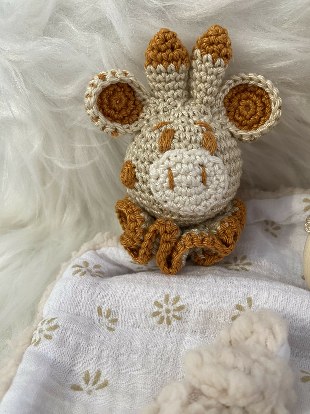 DOUDOU Girafe beige or 