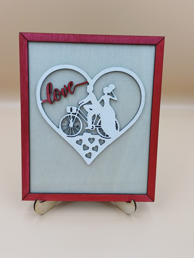 Cadre mariage velo sur pieds