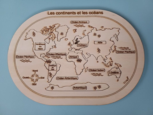 Puzzle planisphere