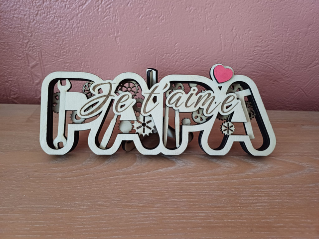 Décoration papa je t'aime