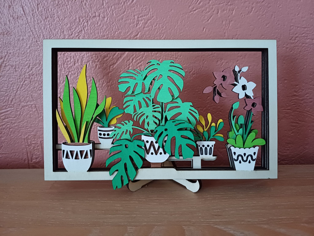 Cadre plantes 18cm sans couleur