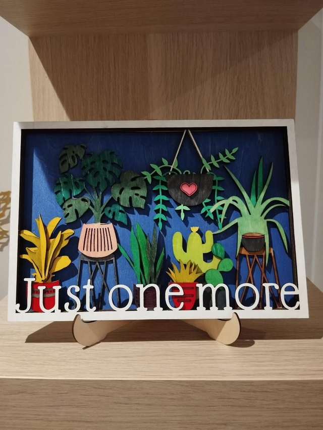 Cadres plantes Juste one more sans couleur