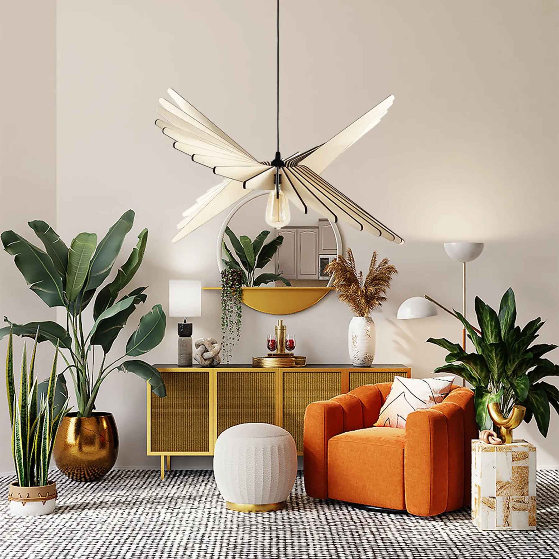 Albatros | Suspension - Atelier Loupiote | Lampes artisanales françaises