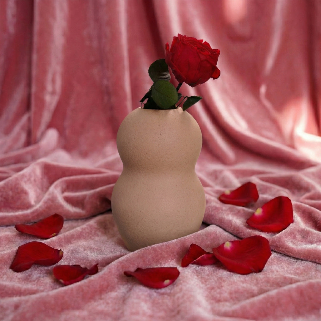 Stabilized red English rose