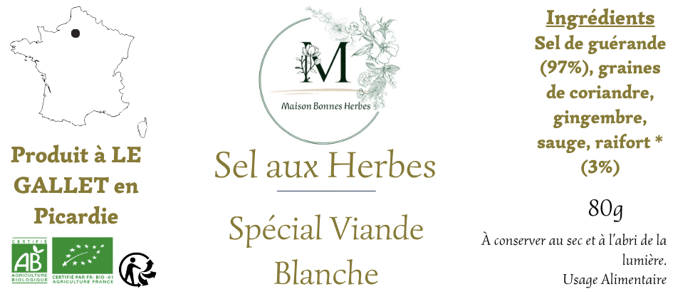 SEL AUX HERBES - SPECIAL VIANDE BLANCHE
