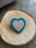 Leather brooch L