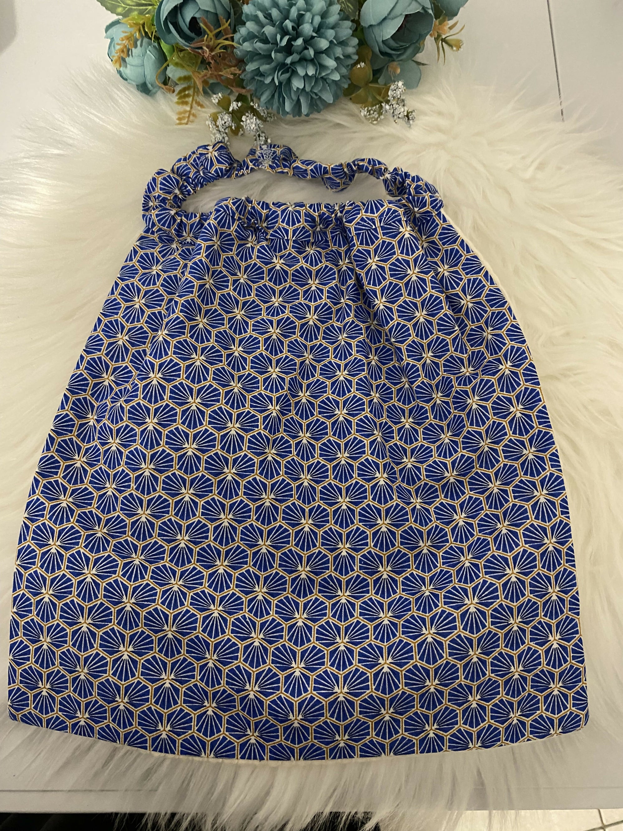 BAVOIR MATERNELLE BLEU JAPON 