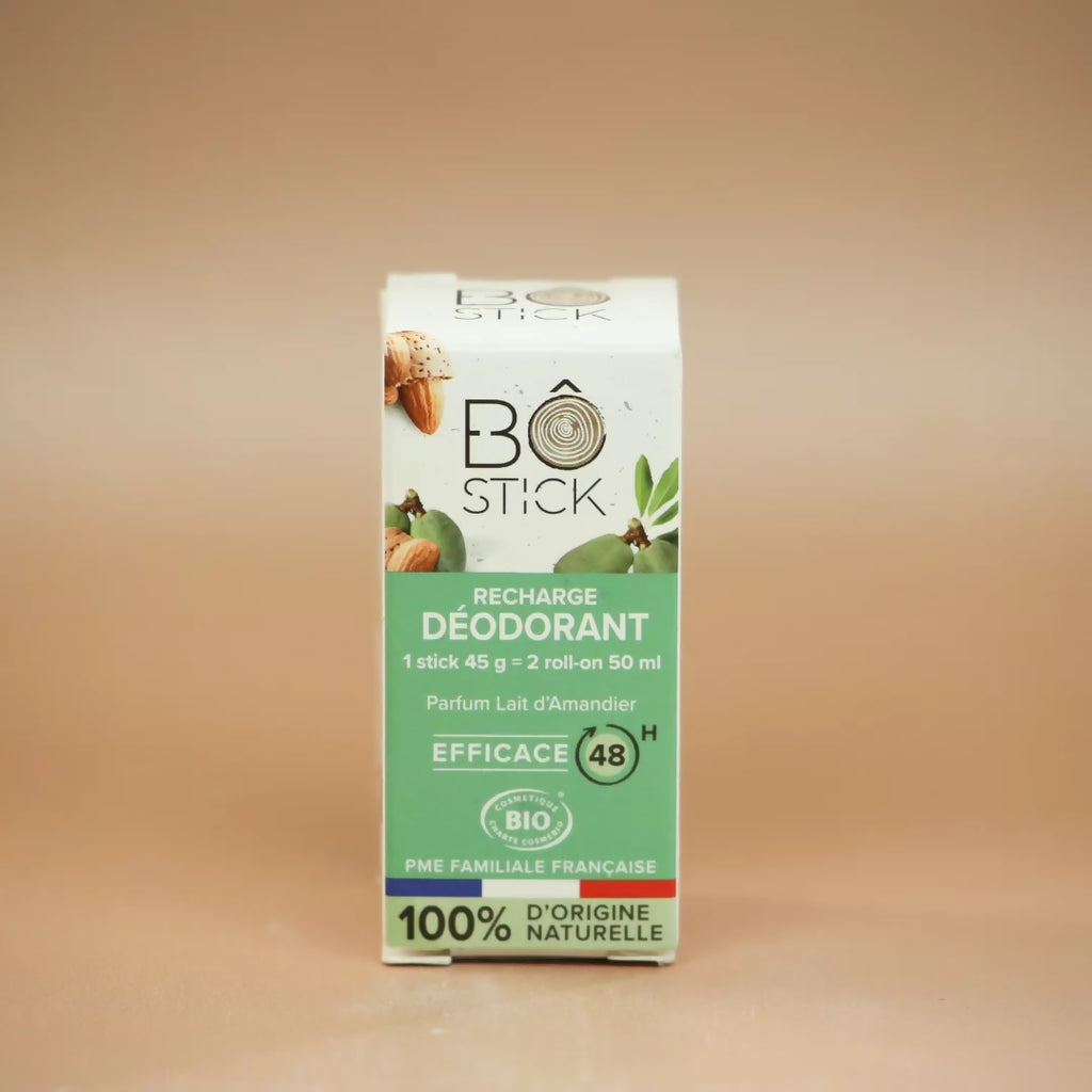 BÔ Nouvelle formule – Recharge déodorant solide lait d’amandier