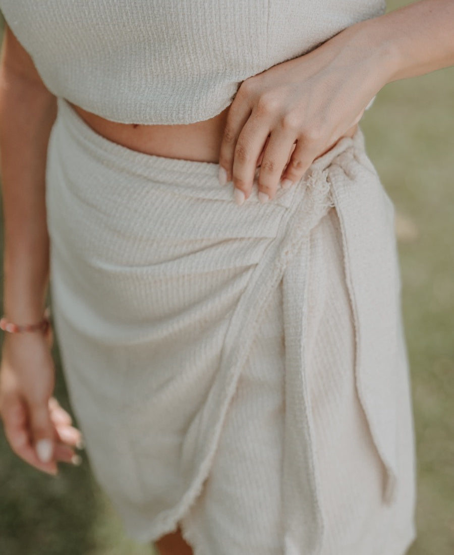 JUPE EN COTON NATUREL ~ BULAN
