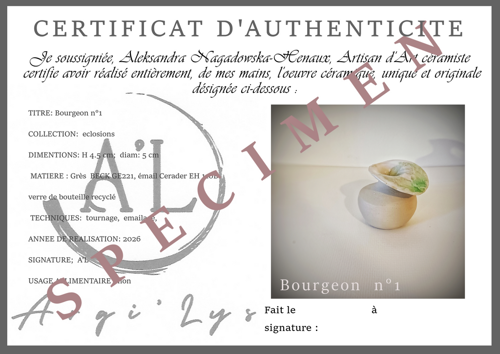 Vase “Bourgeon n°1”