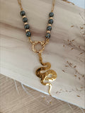 collier fermoir snake