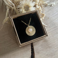 Collier gros soleil rose quartz