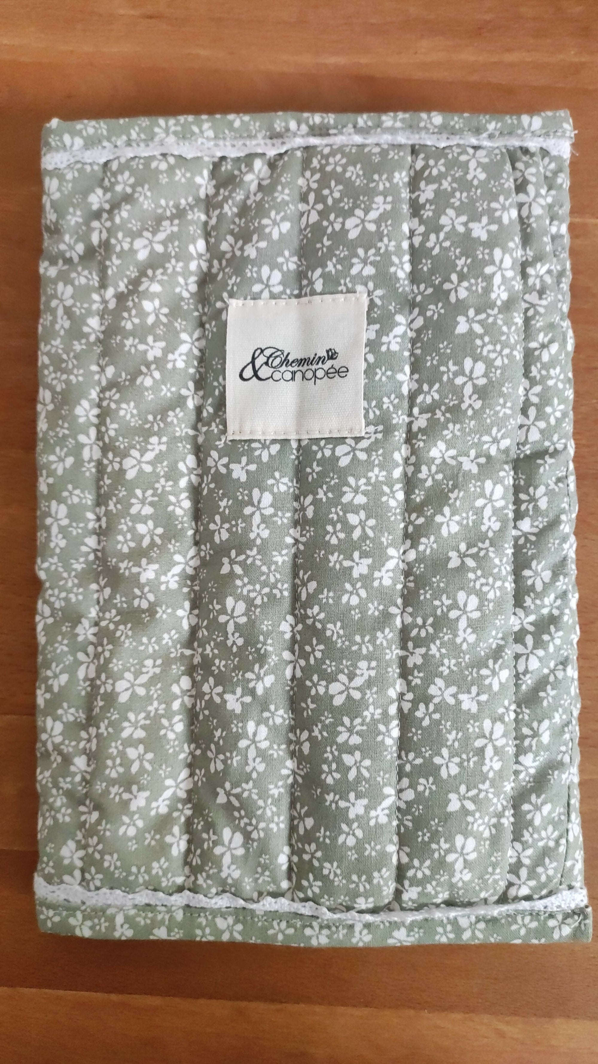 Etui à carnet "Sauge"