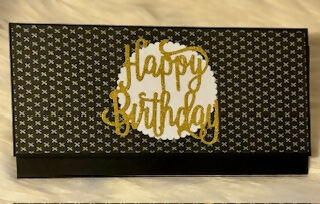 CARTE ENVELOPPE ANNIVERSAIRE "HAPPY BIRTHDAY"