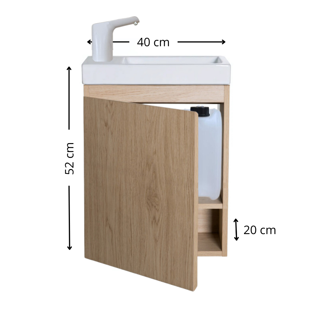 Lavabo évolutif Montessori bois, pour que l'apprentissage de l'hygiène des enfants de 2 à 8 ans soit un jeu d'enfant
