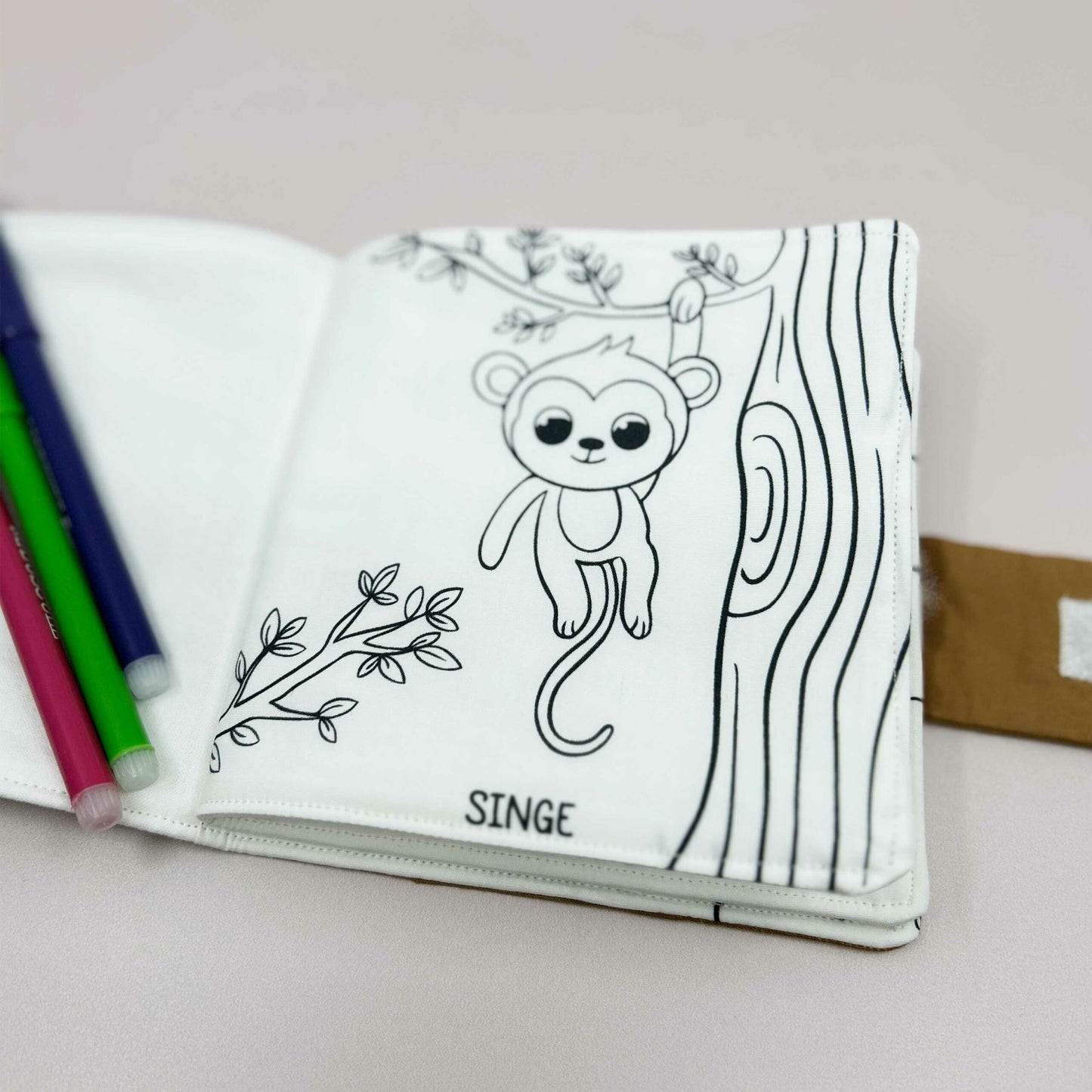 Livre de coloriage - animaux de la jungle - Pêche