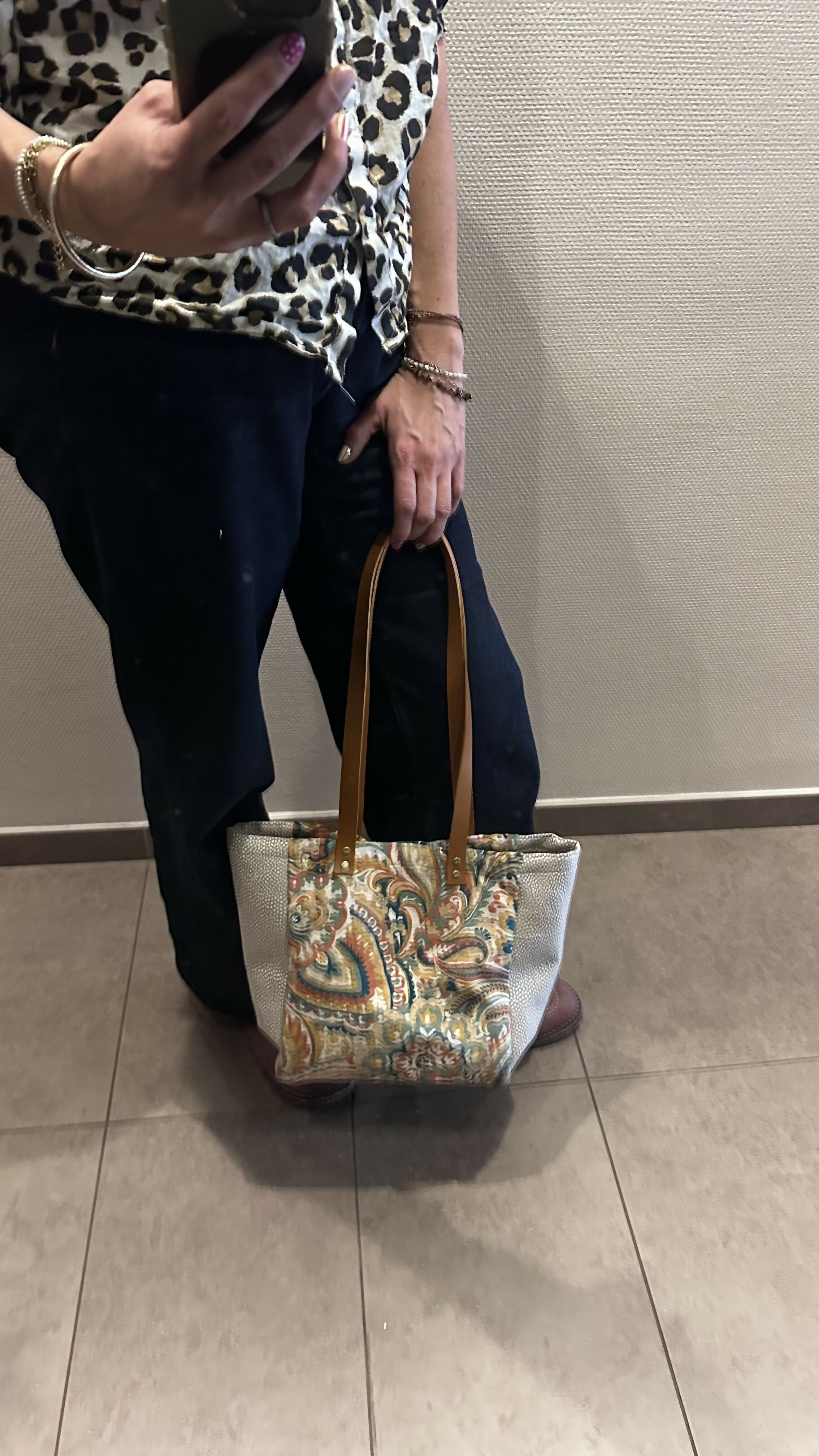 Cabas chic porté épaule
