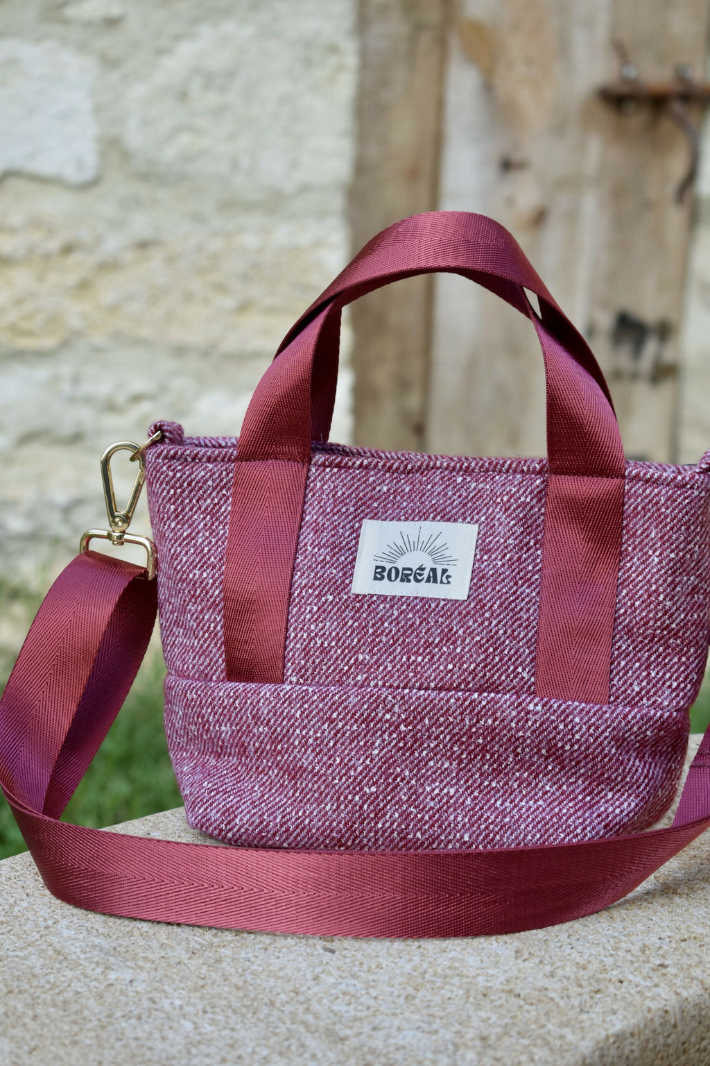 SAC ANÉMONE LAINE BORDEAUX