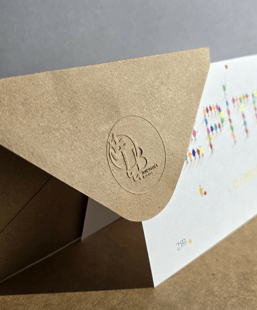 Carte Mots doux + Enveloppe Craft