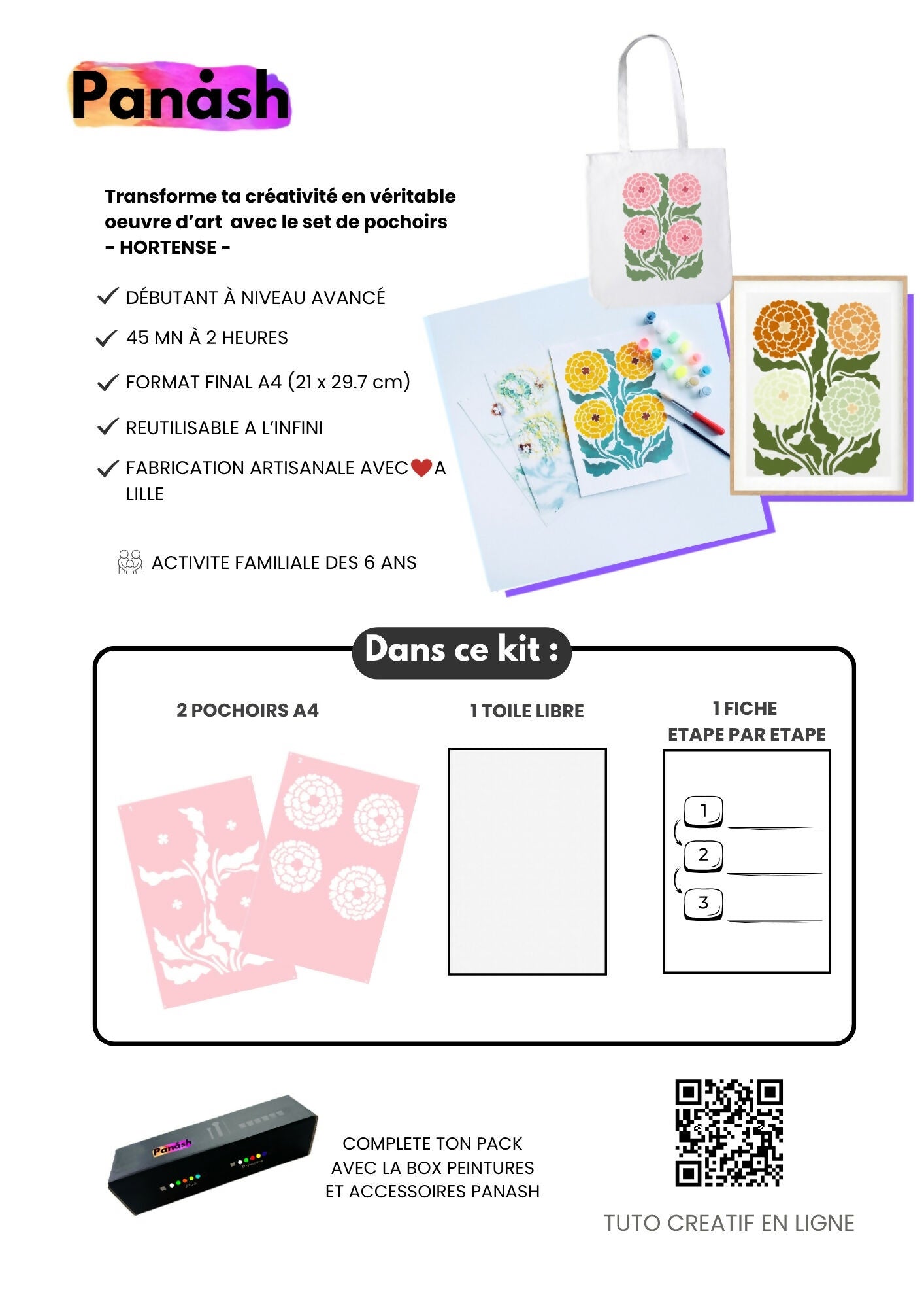 A4 HORTENSE STENCIL KIT