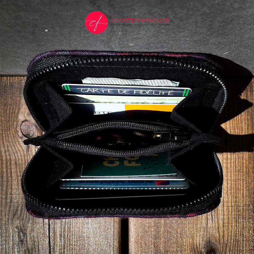 (Mini) Porte-cartes-et-monnaie À Zip - En Ville - “Crépuscule Estival”