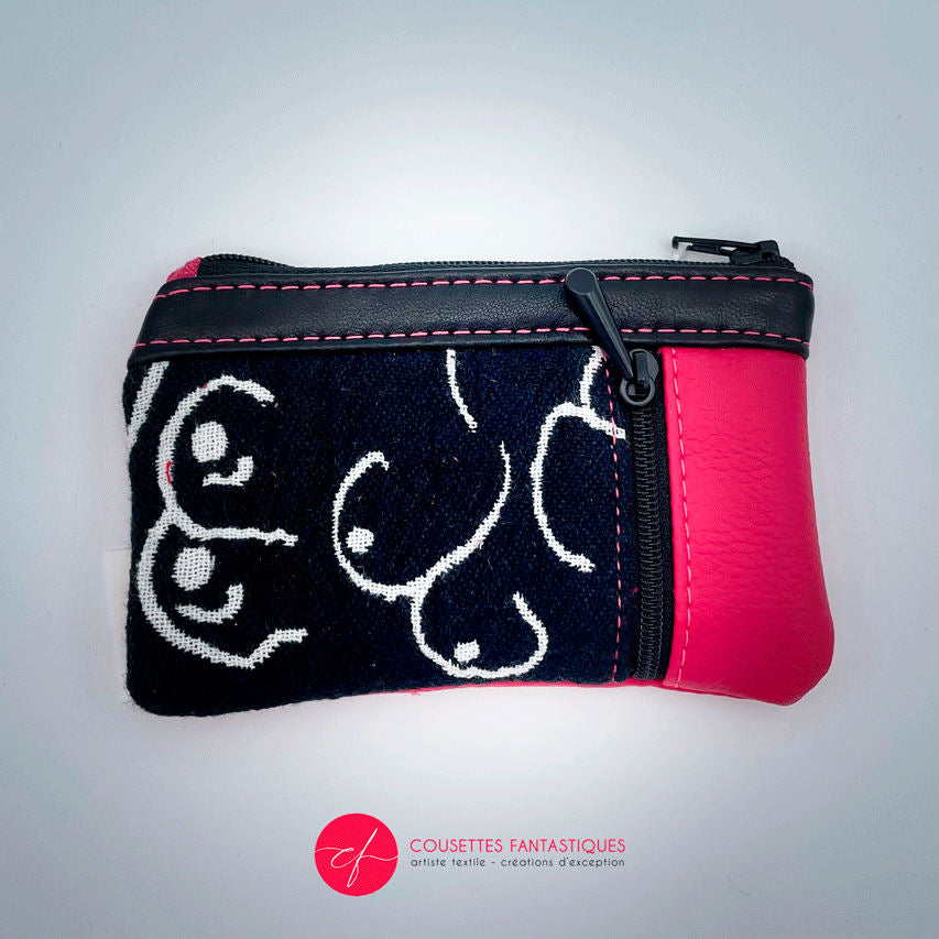 (Mini) Porte-monnaie - Zip Zip - “Octobre Rose”