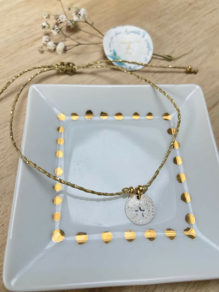 bracelet céleste étoile blanc