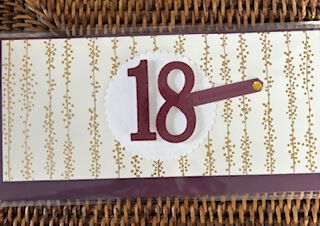 CARTE ENVELOPPE ANNIVERSAIRE 18 ANS