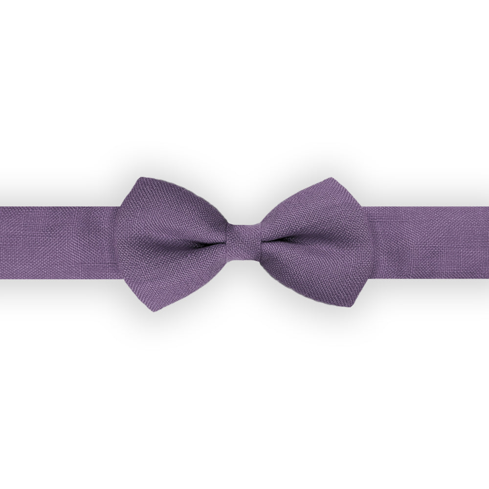 Noeud papillon enfant lin trigant violet