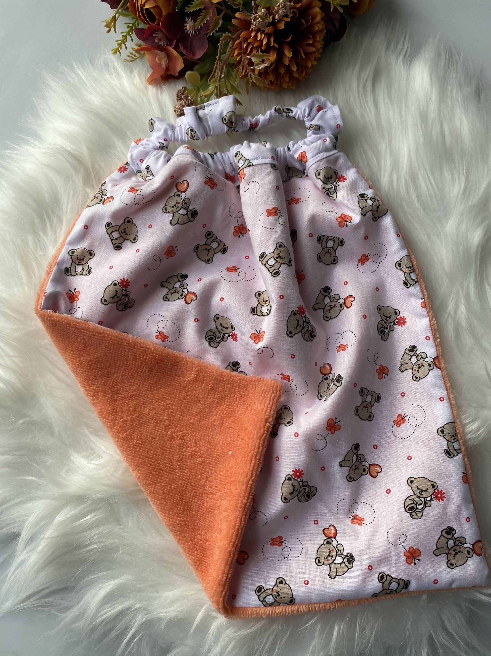 BAVOIR MATERNELLE  OURSON ORANGE 