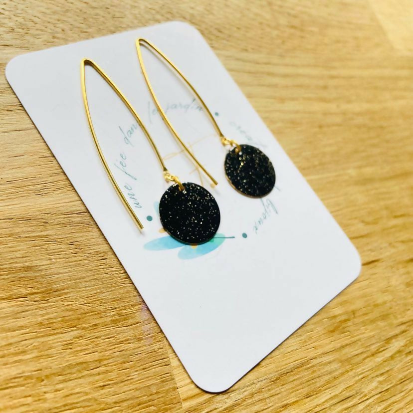 bo sequin doré noir