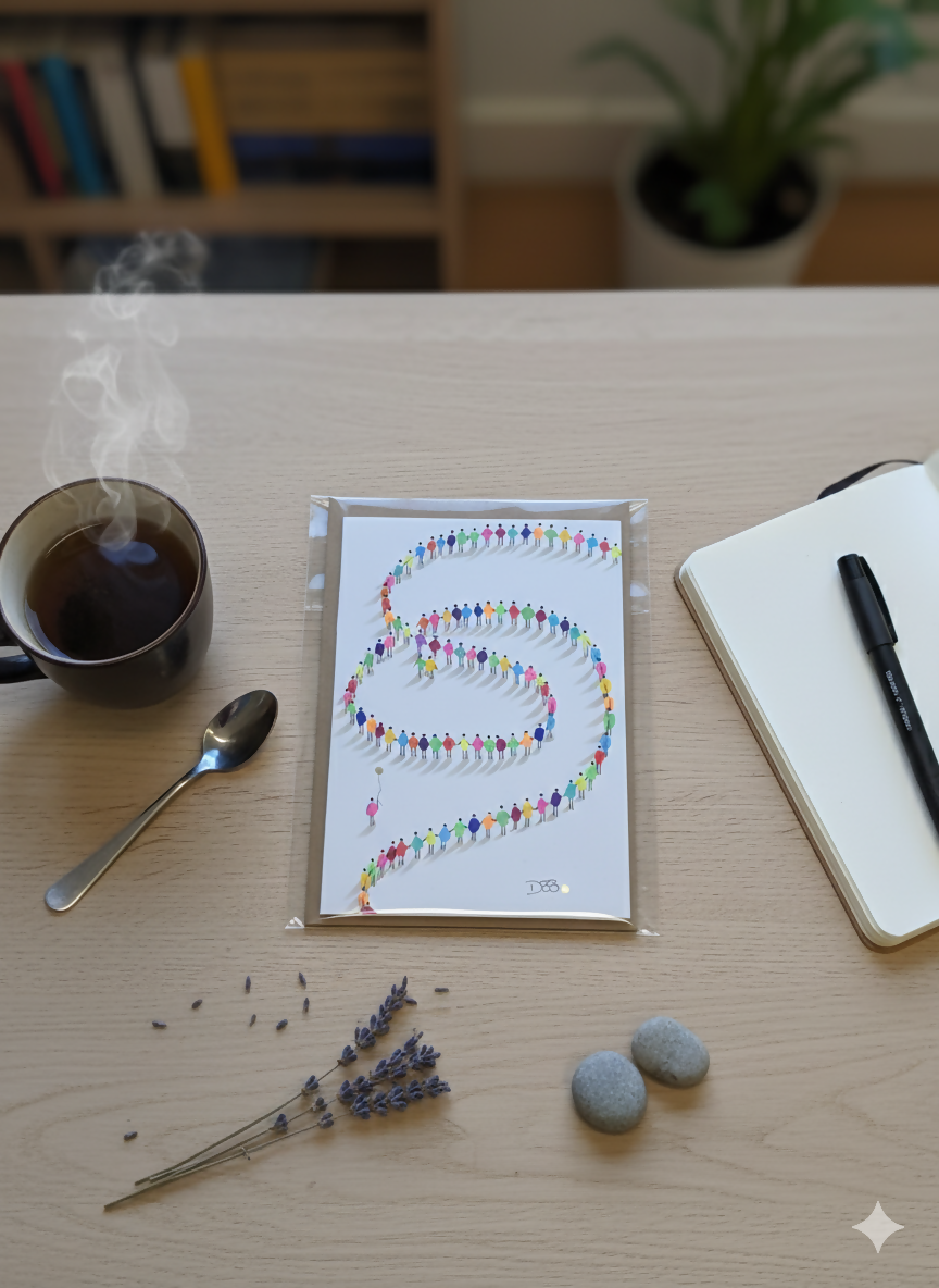 Carte Mots doux + Enveloppe Craft