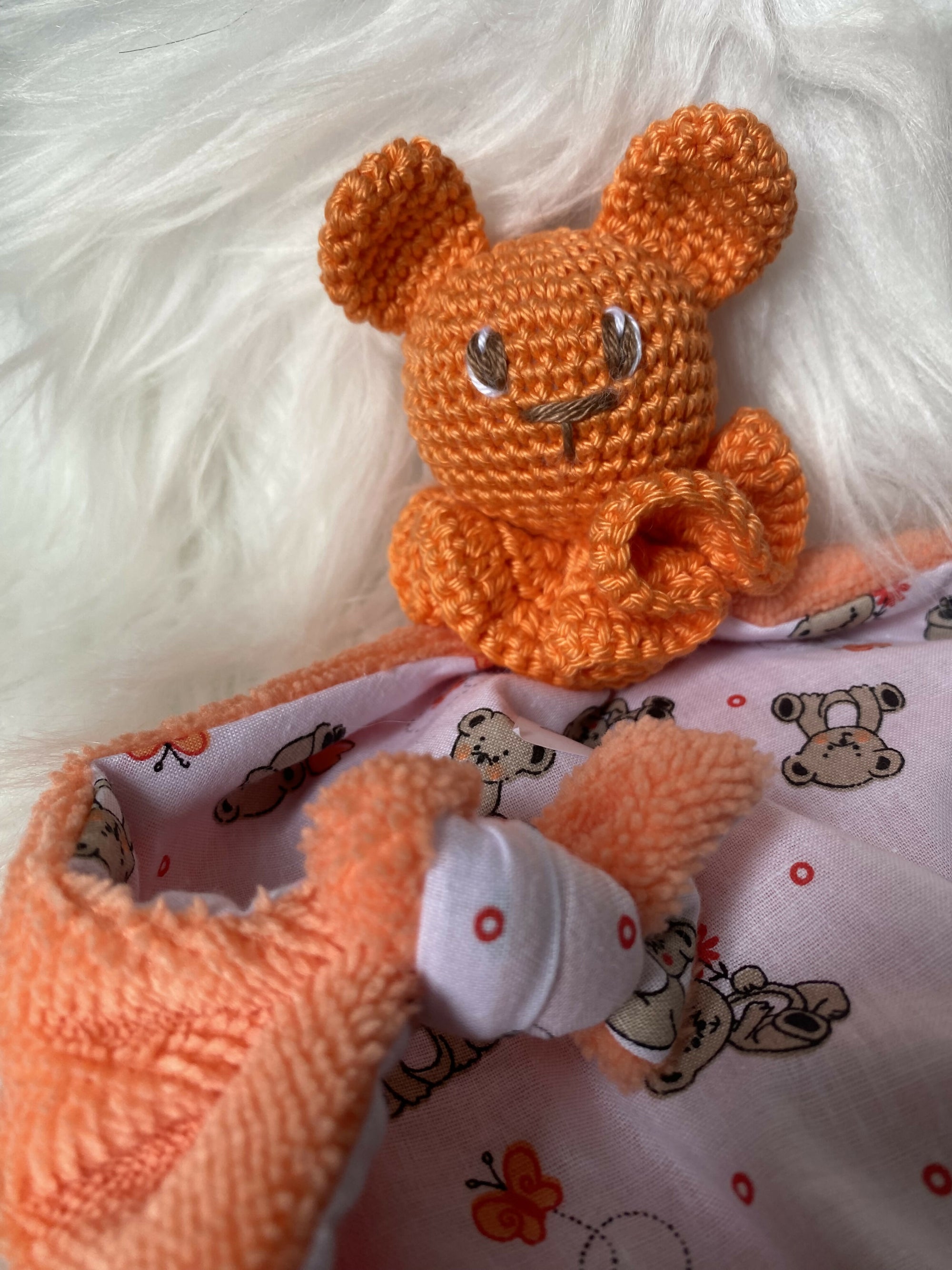 doudou ourson orange1